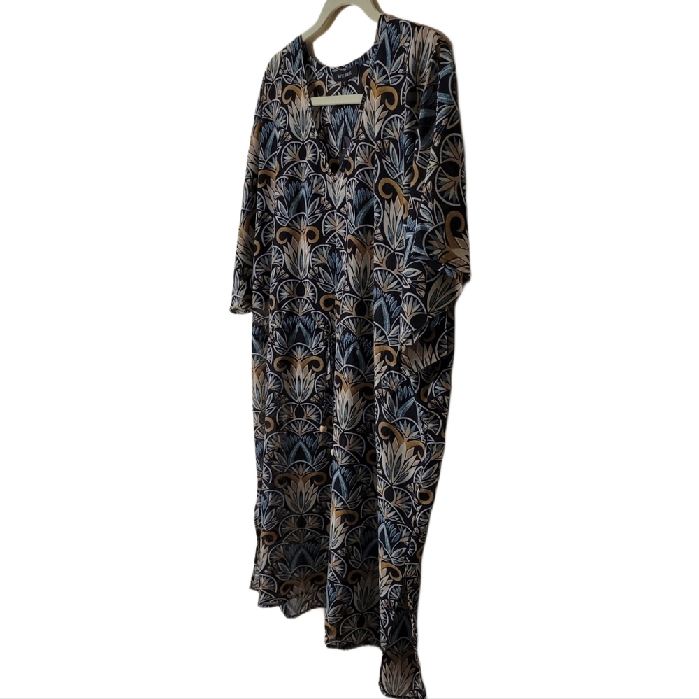 Basic Model Swimsuit Cover-Up Size Small Black Bl… - image 3